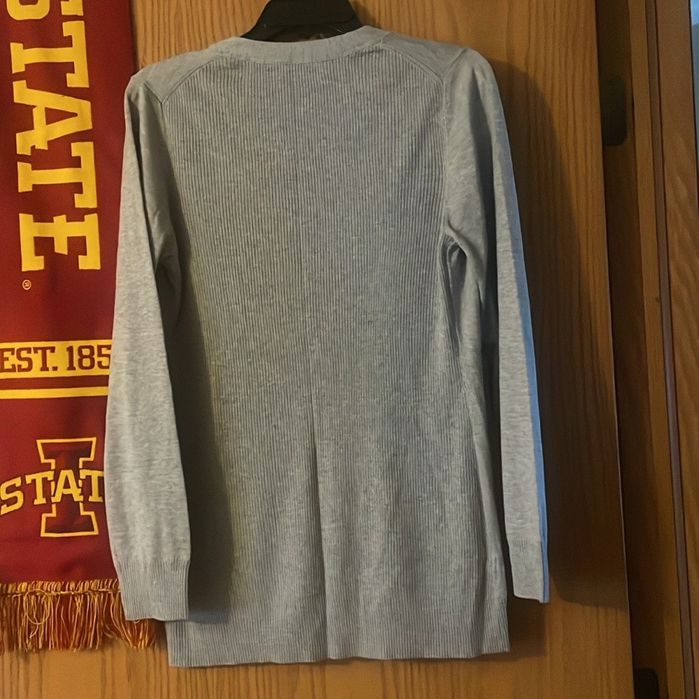 Banana Republic Sweater Women Large,Grey Button Up Cardigan Lightweight - Picture 2 of 4